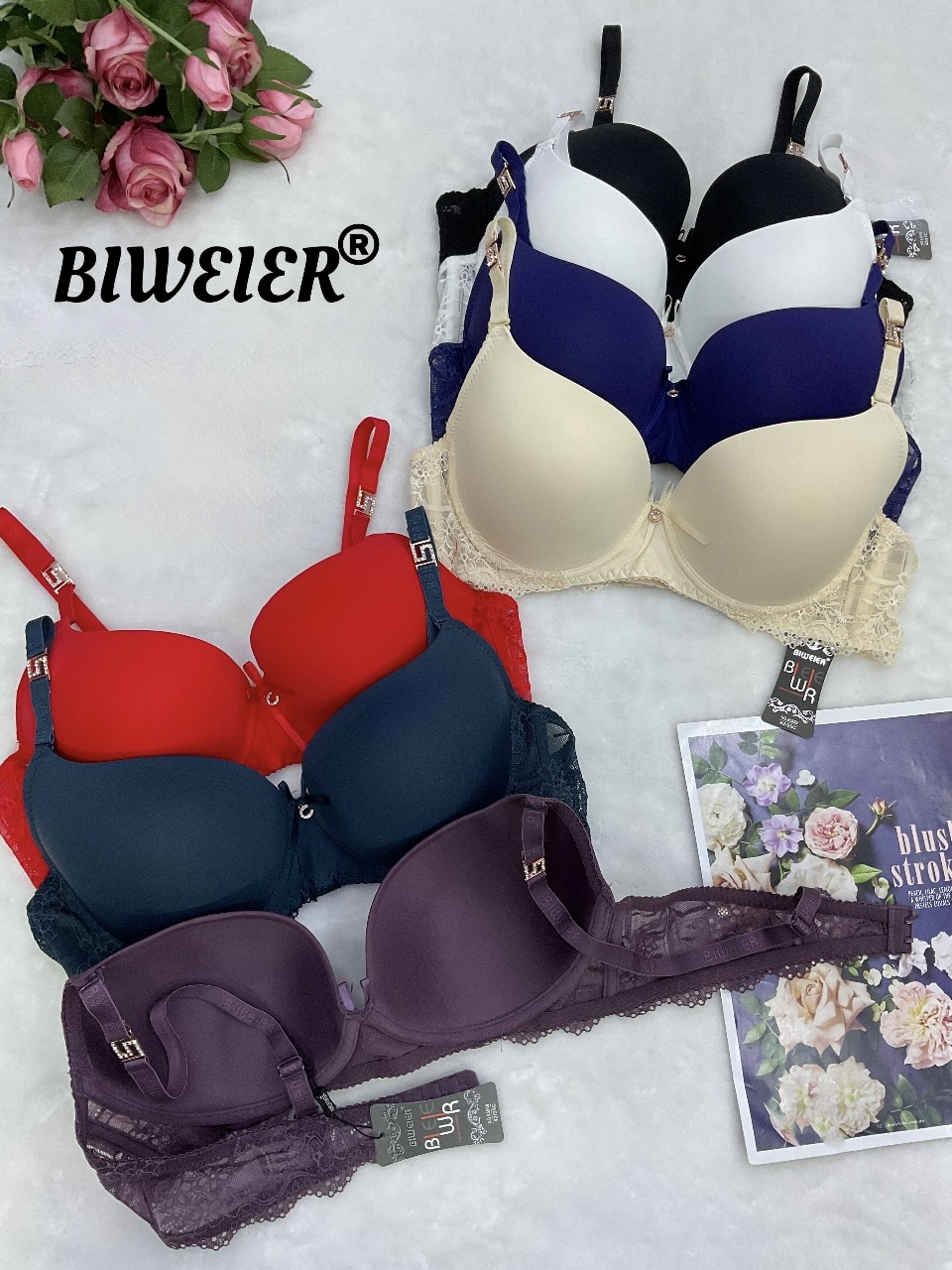 BIWEIER Бюст красива бретель