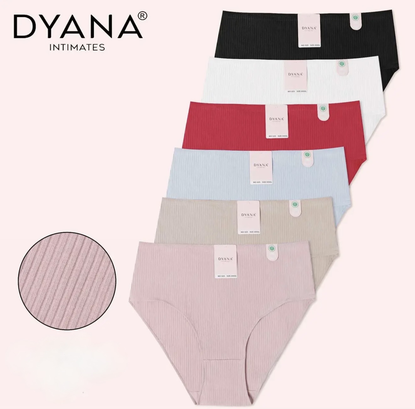 № 525 DYANA Трусики рубчик 1 DYANA Трусики рубчик